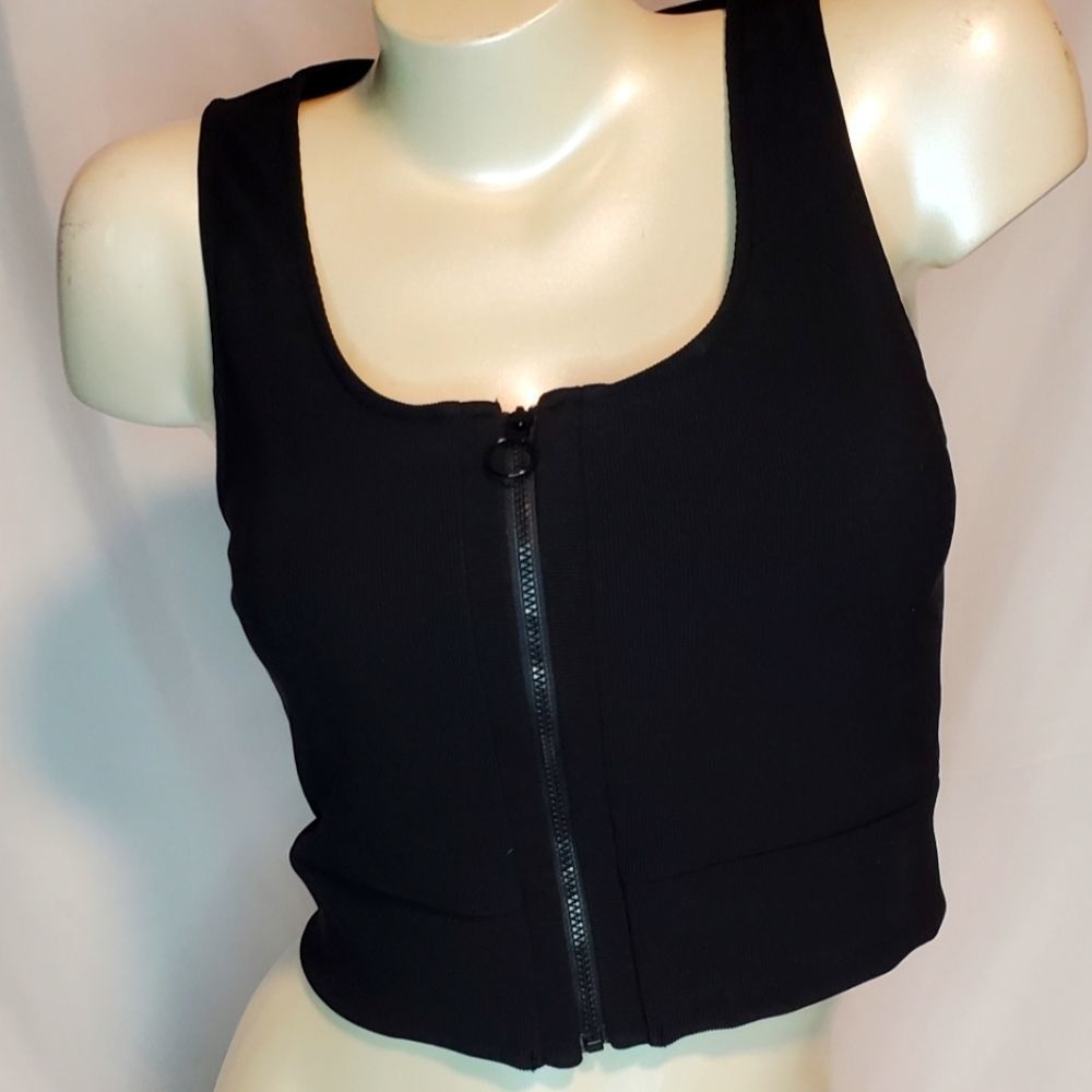 Express black crop top.